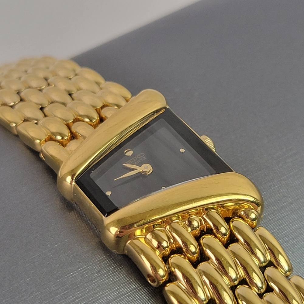 SEIKO VTG Rivoli 4N00-5749 Trapezoid Watch - WORKING - Picture 4 of 13